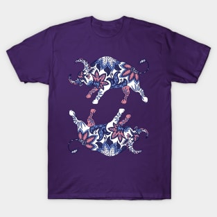 Paisley Oxen (Lilac Palette) T-Shirt